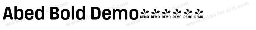 Abed Bold Demo字体转换